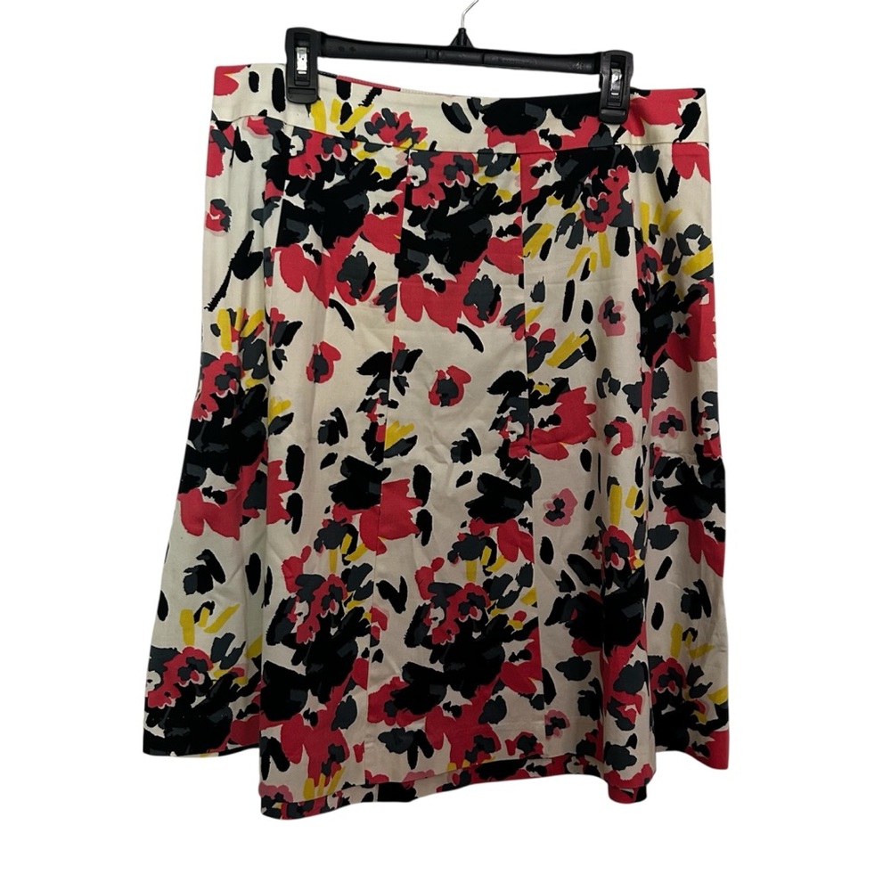 Lane Bryant A-Line Skirt with Bold Floral Design Size 14